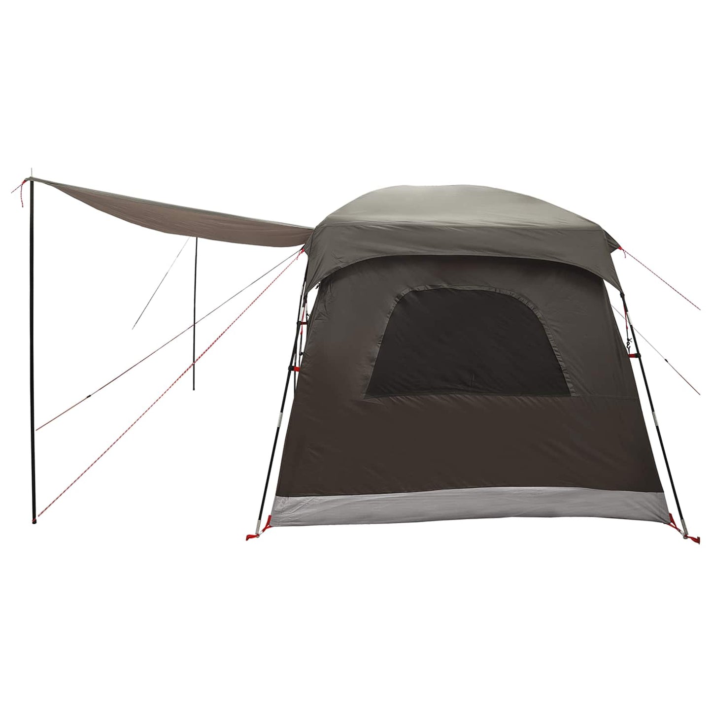 vidaXL Family Tent 8-Person Brown Grey Polyester - 380 x 260 x 190 cm