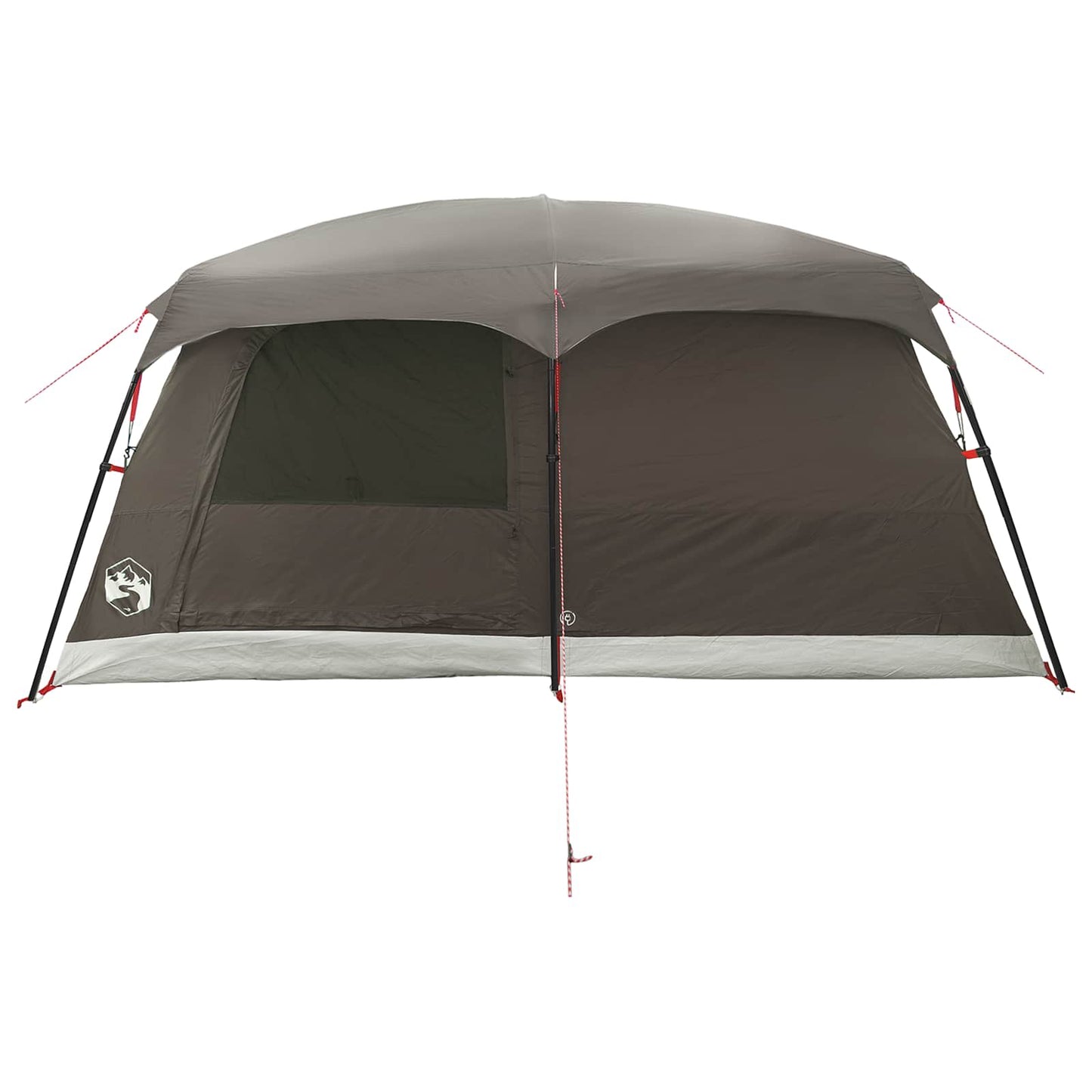 vidaXL Family Tent 10-Person Brown Grey Polyester and Steel - 420 x 305 x 200 cm