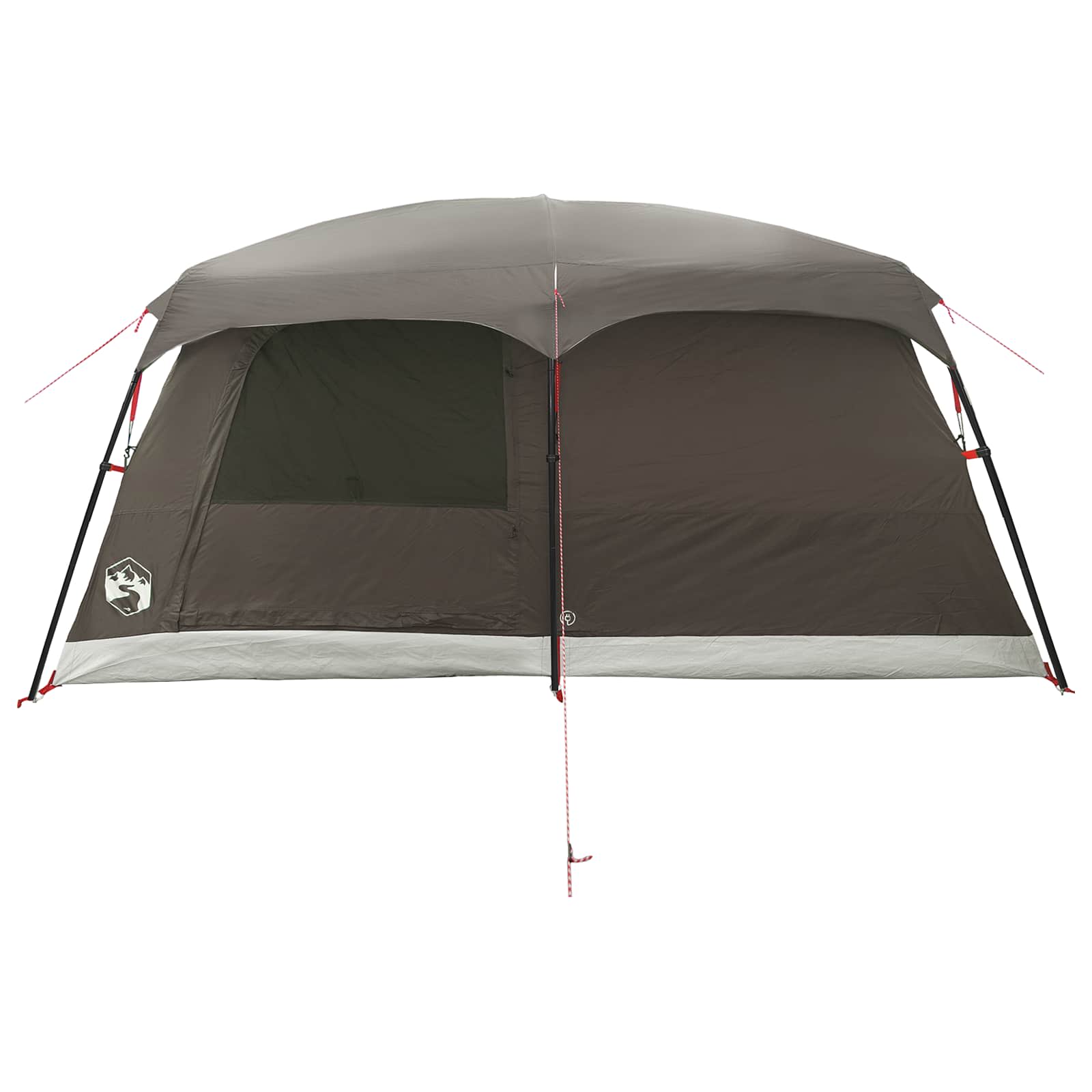 vidaXL Family Tent 14-Person Brown Grey Polyester and Steel - 500 x 400 x 230 cm