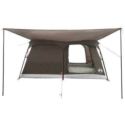 vidaXL Family Tent 14-Person Brown Grey Polyester and Steel - 500 x 400 x 230 cm