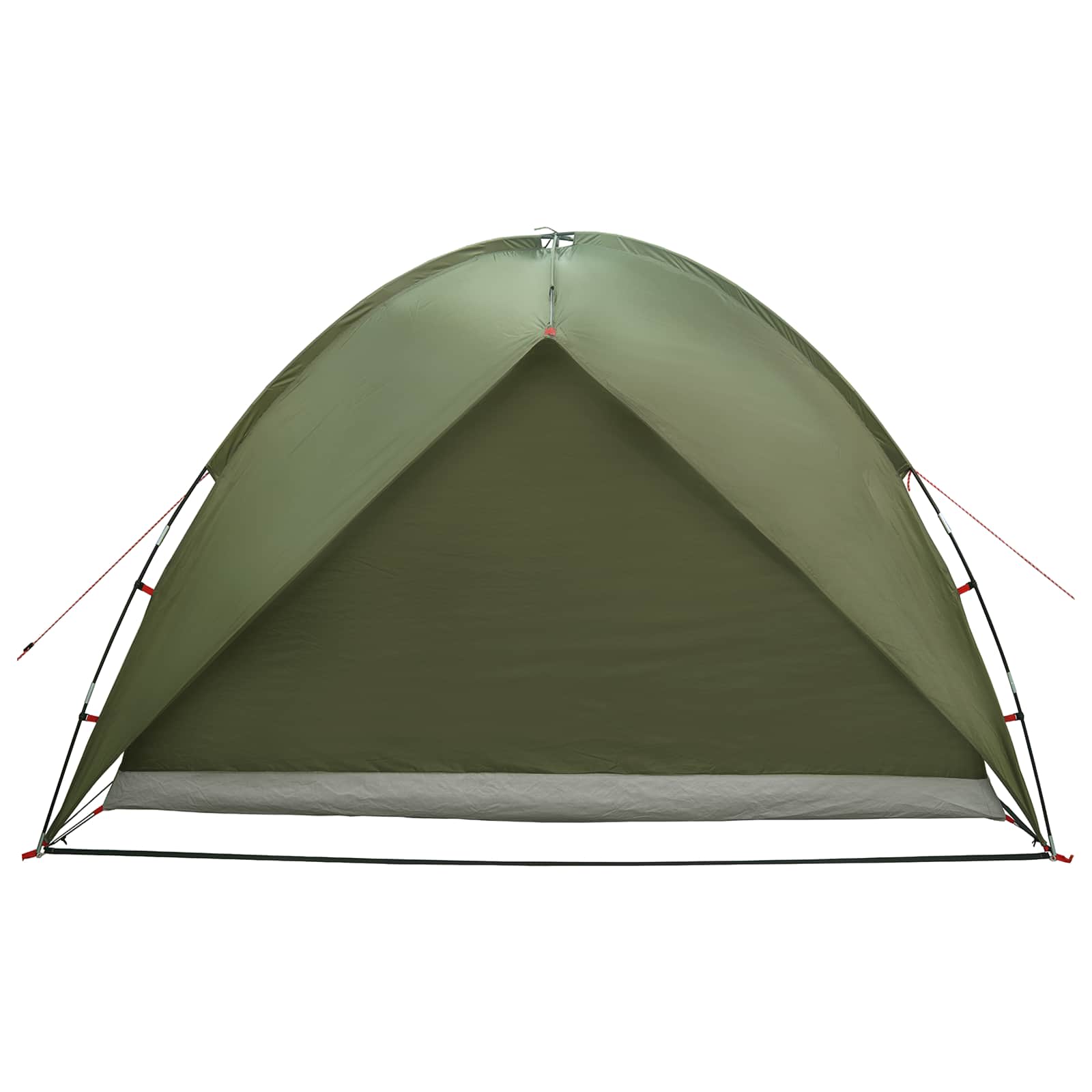 vidaXL Camping Tent with Rainfly Water-resistant 4-Person Olive Green - 245 x 245 x 149 cm