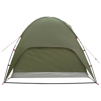 vidaXL Camping Tent with Rainfly Water-resistant 4-Person Olive Green - 245 x 245 x 149 cm