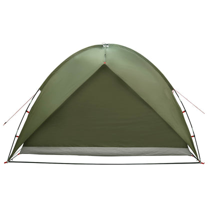 vidaXL Camping Tent with Rainfly Water-resistant 4-Person Olive Green - 310 x 245 x 160 cm
