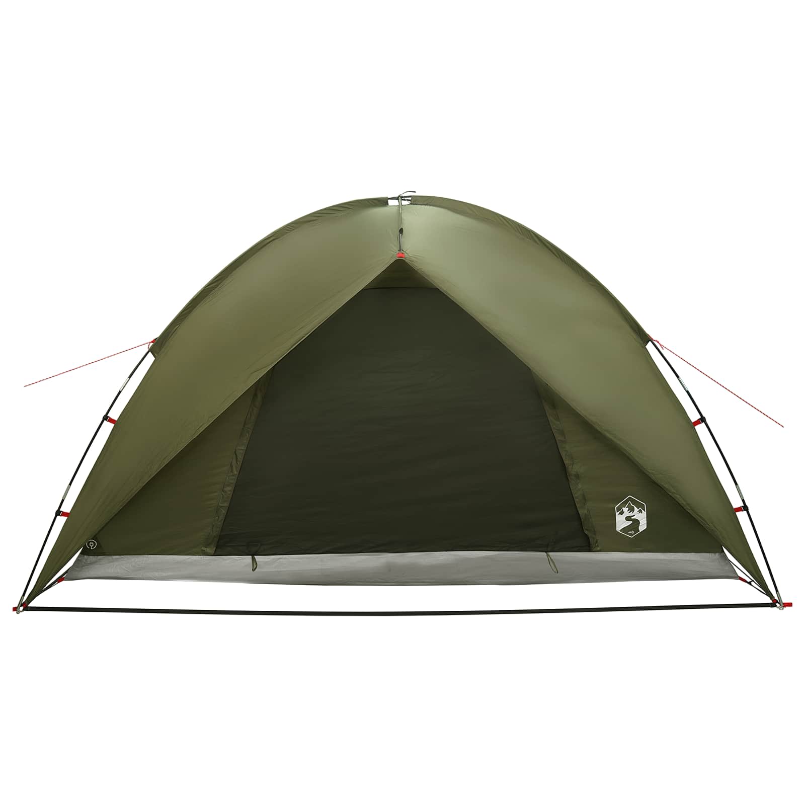 vidaXL Camping Tent with Rainfly Water-resistant 4-Person Olive Green - 310 x 245 x 160 cm