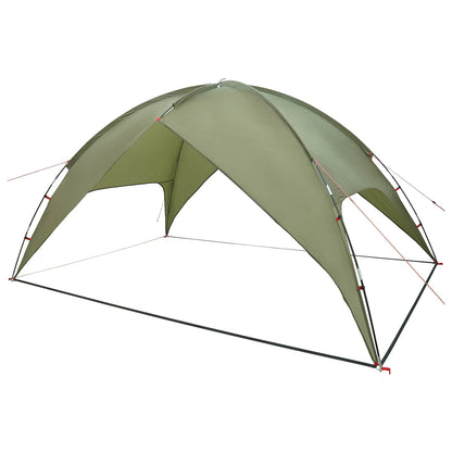 vidaXL Camping Tent with Rainfly Water-resistant 4-Person Olive Green - 360 x 245 x 185 cm