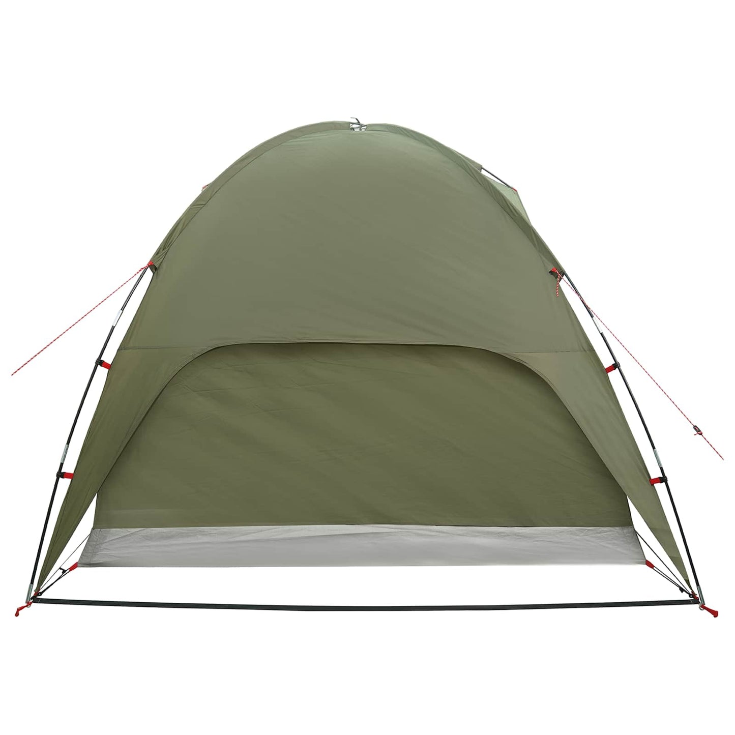 vidaXL Camping Tent with Rainfly Water-resistant 4-Person Olive Green - 360 x 245 x 185 cm