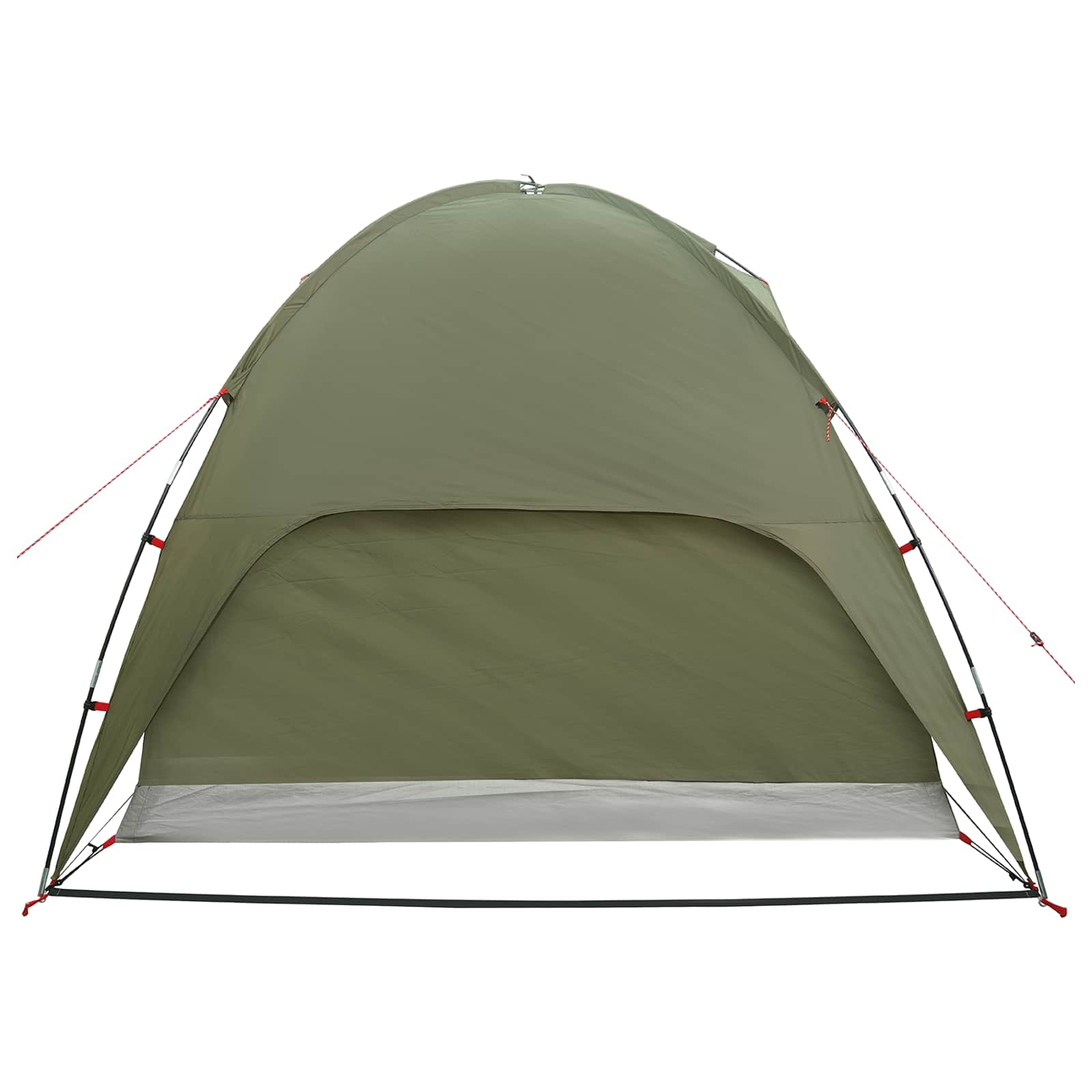 vidaXL Camping Tent with Rainfly Water-resistant 4-Person Olive Green - 360 x 245 x 185 cm