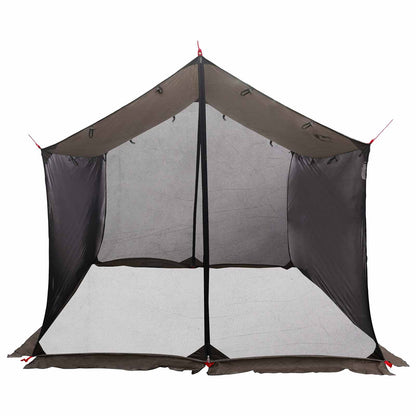 vidaXL Camping Tarp with Mesh Walls 340 x 260 x 220 cm Brown Grey