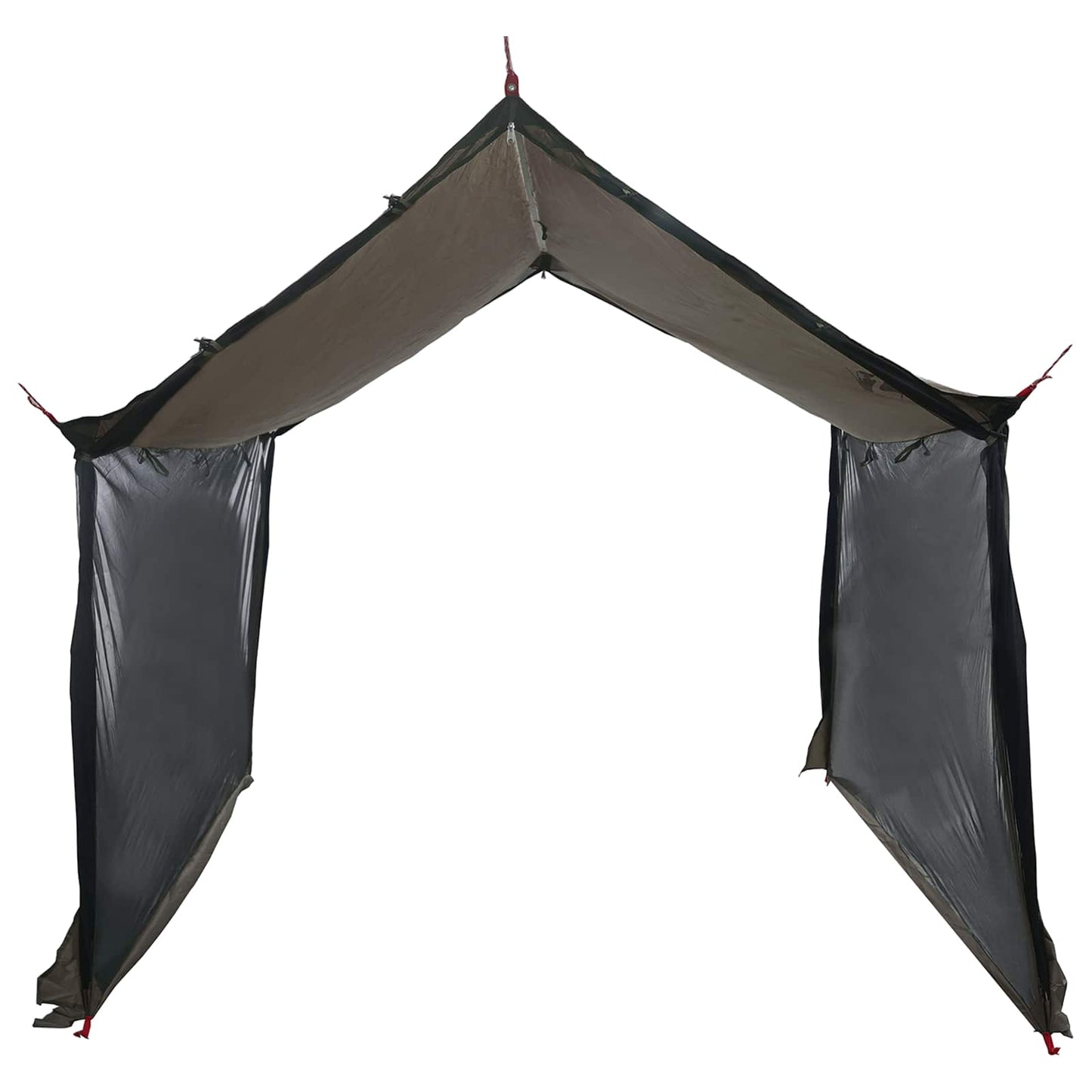 vidaXL Camping Tarp with Mesh Walls 340 x 260 x 220 cm Brown Grey