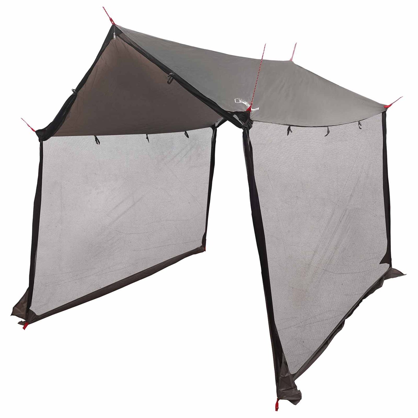 vidaXL Camping Tarp with Mesh Walls 270 x 210 x 210 cm Brown Grey