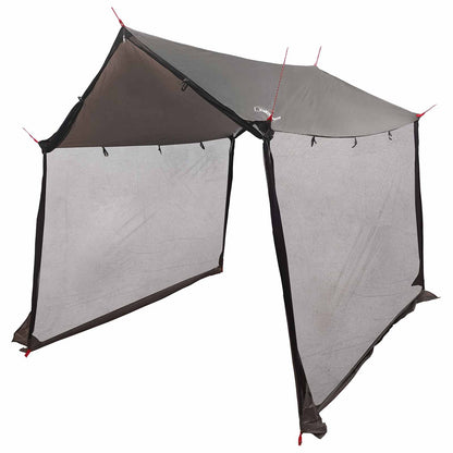 vidaXL Camping Tarp with Mesh Walls 270 x 210 x 210 cm Brown Grey