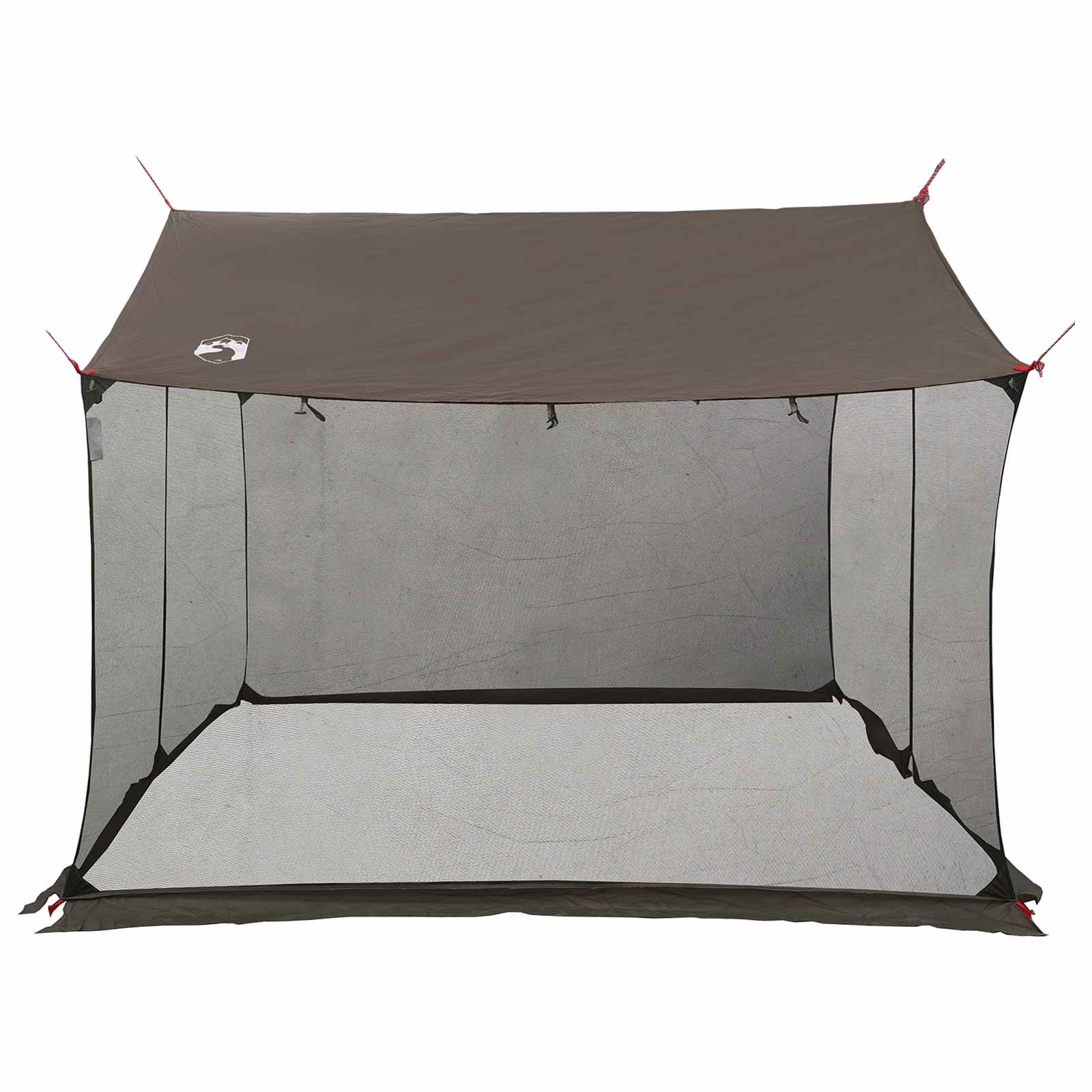 vidaXL Camping Tarp with Mesh Walls 270 x 210 x 210 cm Brown Grey