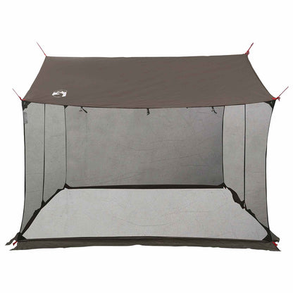 vidaXL Camping Tarp with Mesh Walls 270 x 210 x 210 cm Brown Grey