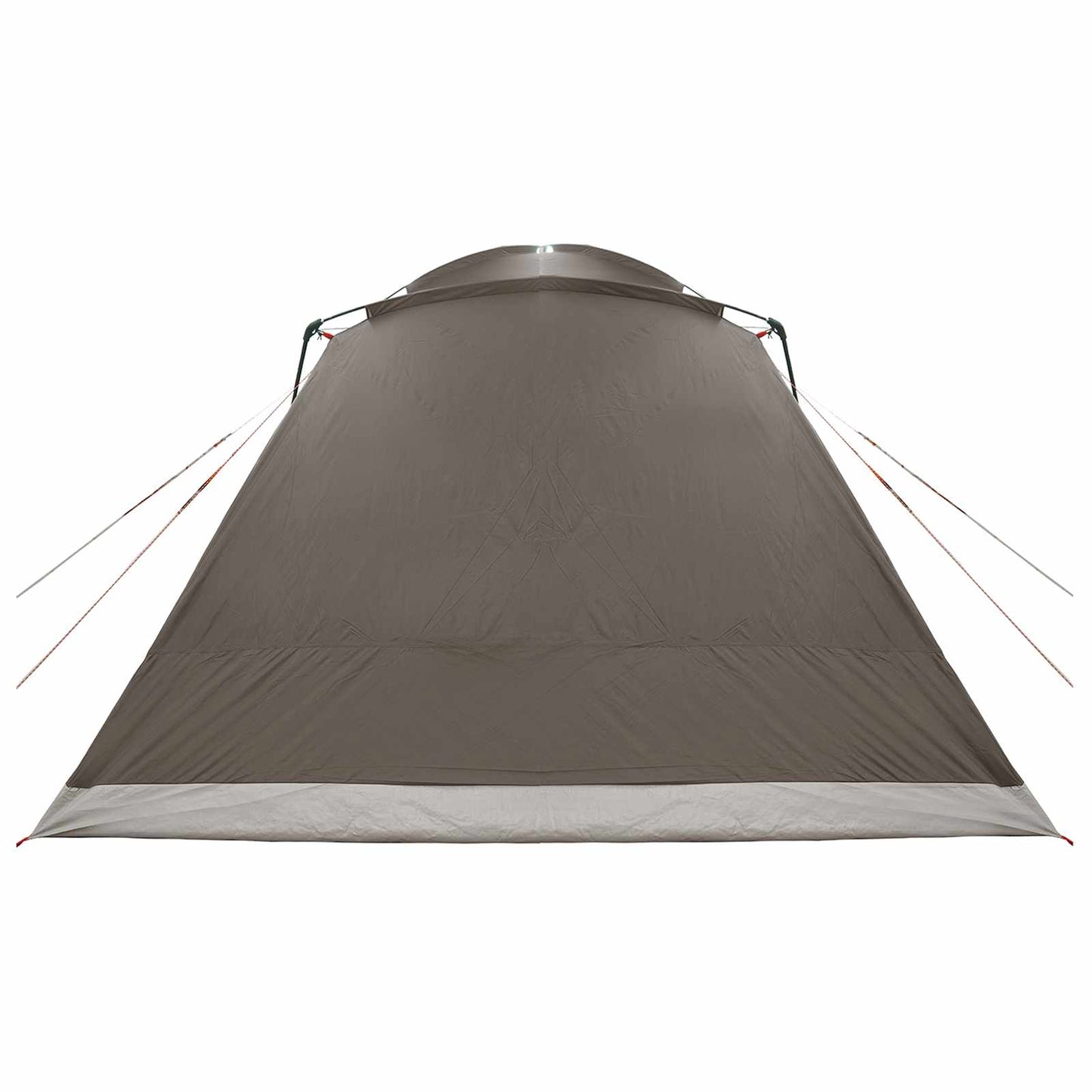 vidaXL Cabin Tent with Roof Brown grey 12-Person Polyester and Steel