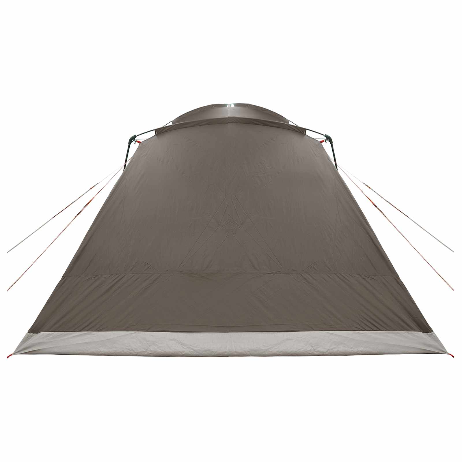 vidaXL Cabin Tent with Roof Brown grey 12-Person Polyester and Steel