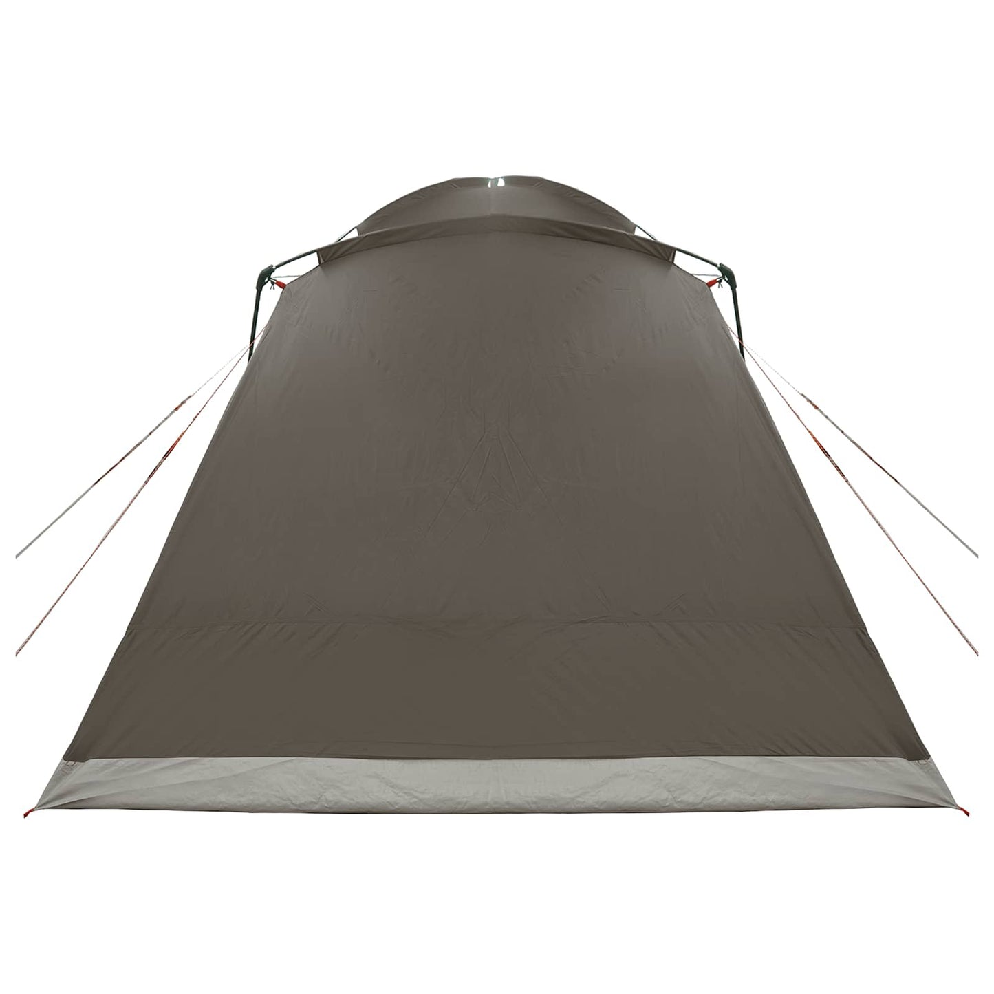 vidaXL Cabin Tent with Roof Brown grey 8-Person Polyester and Steel