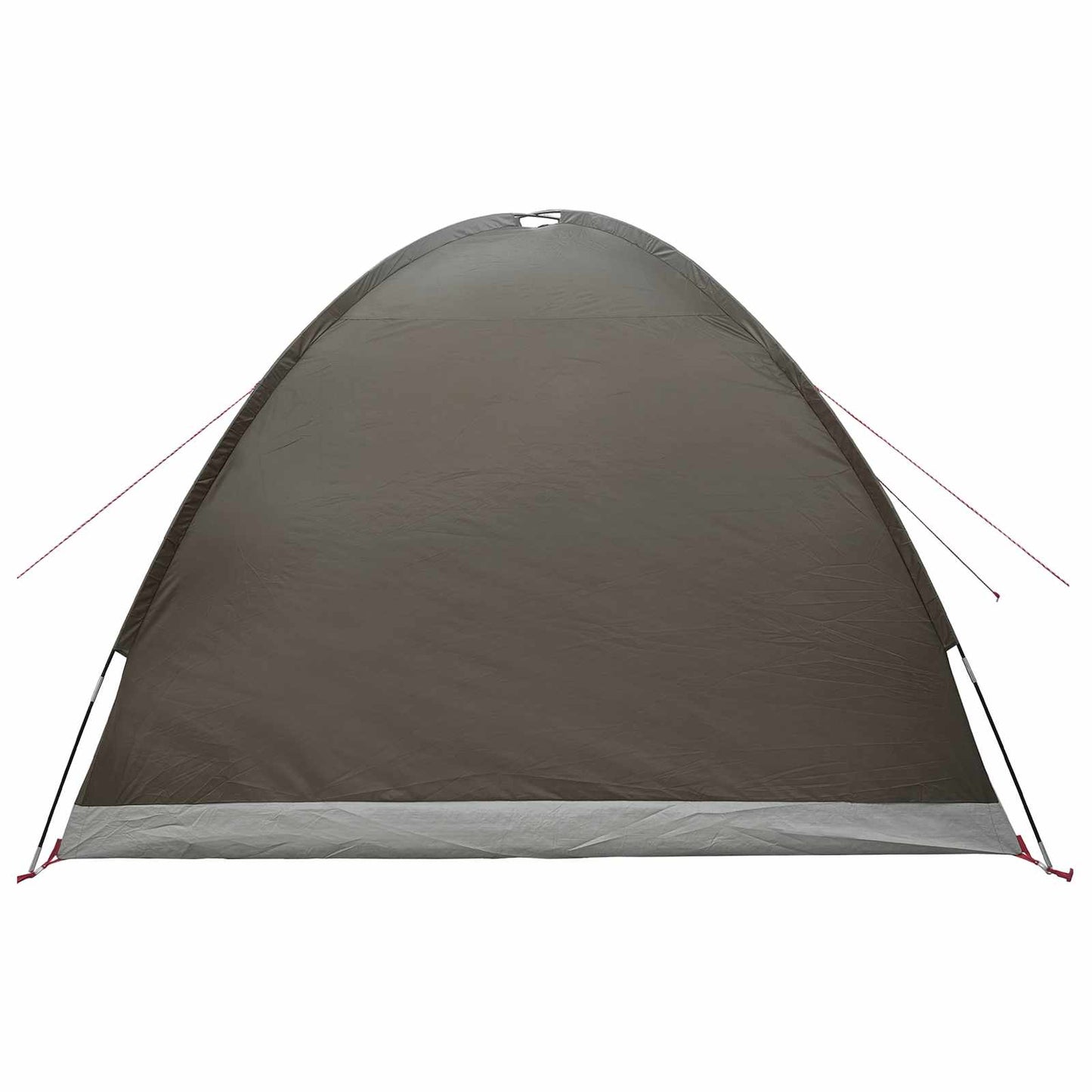 vidaXL Cabin Tent with Roof Brown grey 4-Person Polyester and Steel