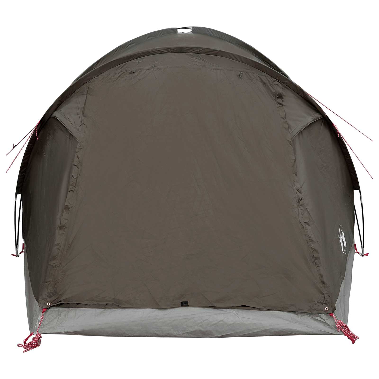vidaXL Cabin Tent with Roof Brown grey 4-Person Polyester and Steel