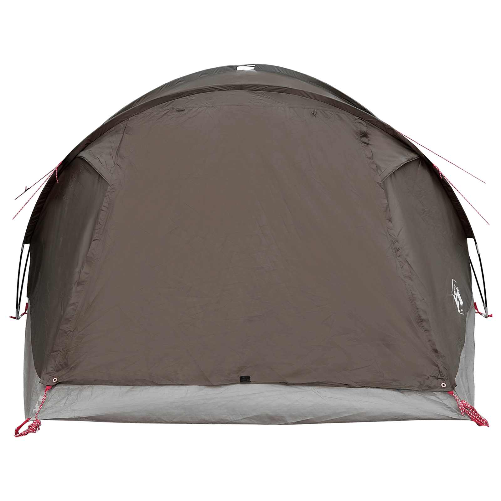 vidaXL Cabin Tent with Roof Brown grey 6-Person Polyester and Steel