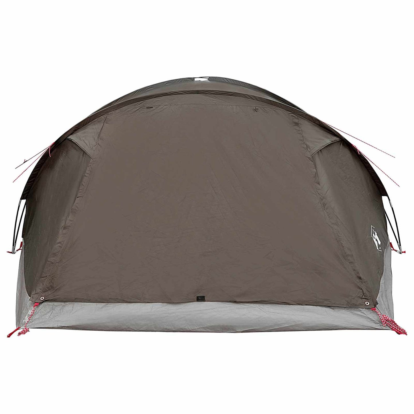 vidaXL Cabin Tent with Roof Brown grey 8-Person Polyester and Steel - 41670
