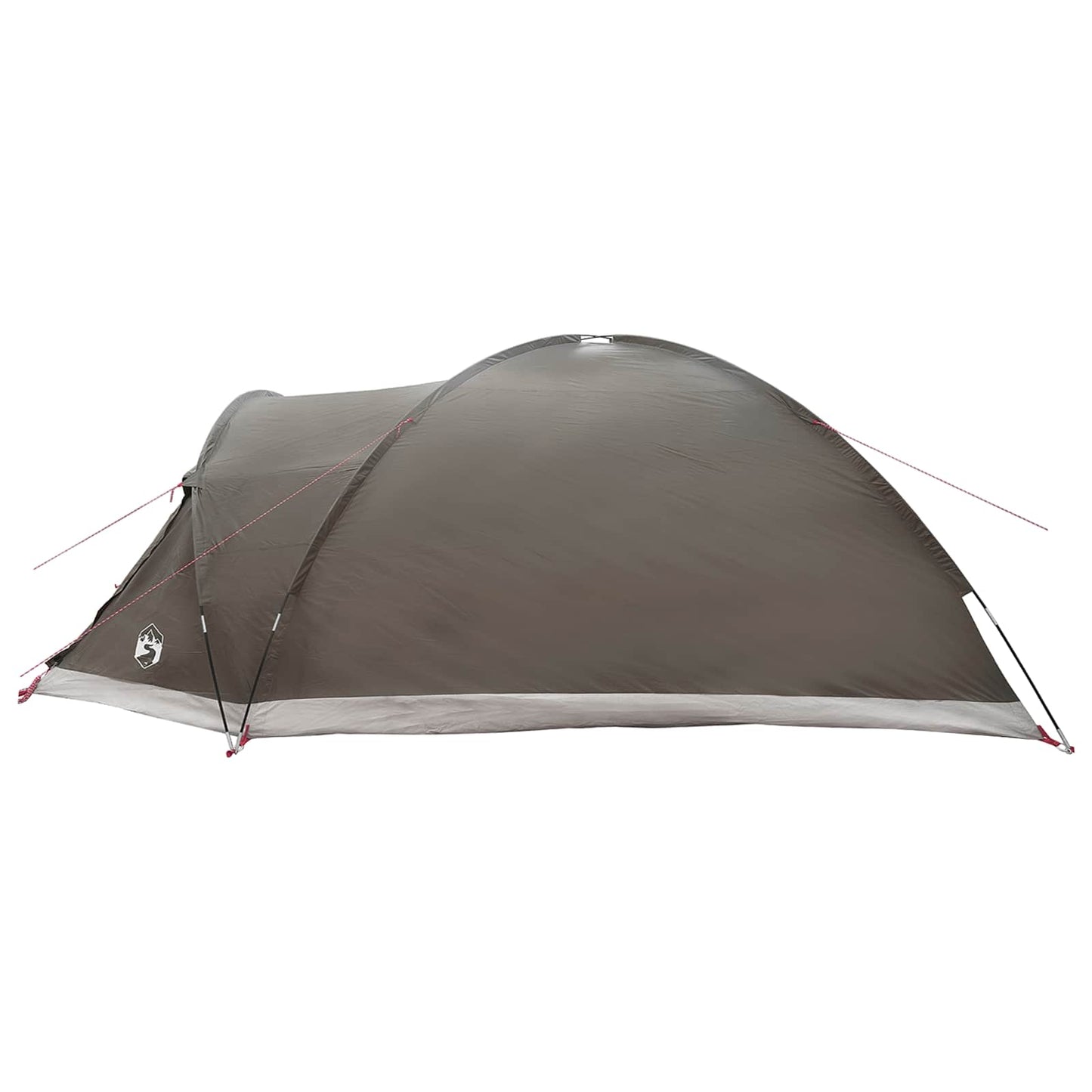 vidaXL Cabin Tent with Roof Brown grey 8-Person Polyester and Steel - 41670