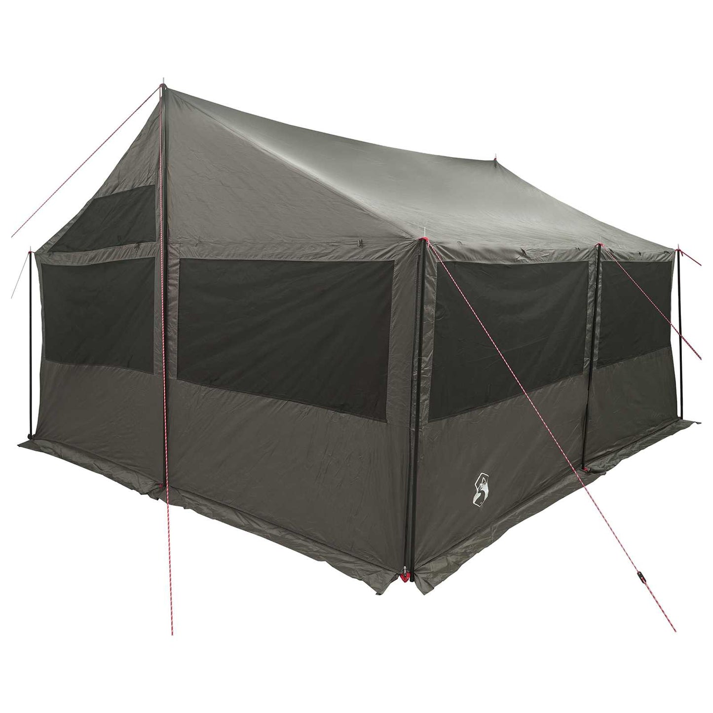 vidaXL Family Tent Brown grey 450 x 400 x 265 cm Polyester and Steel