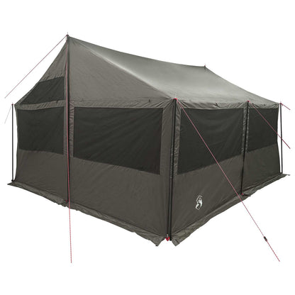 vidaXL Family Tent Brown grey 450 x 400 x 265 cm Polyester and Steel