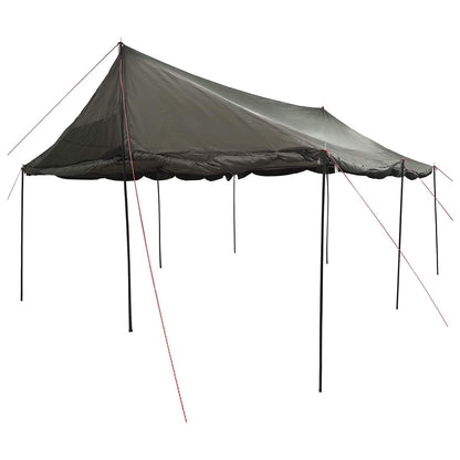 vidaXL Family Tent Brown grey 450 x 400 x 265 cm Polyester and Steel