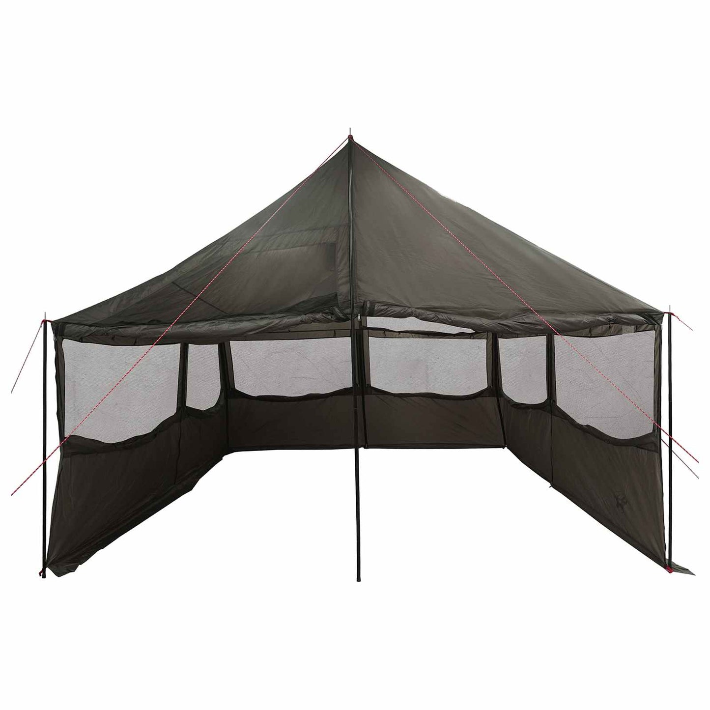 vidaXL Family Tent Brown grey 450 x 400 x 265 cm Polyester and Steel