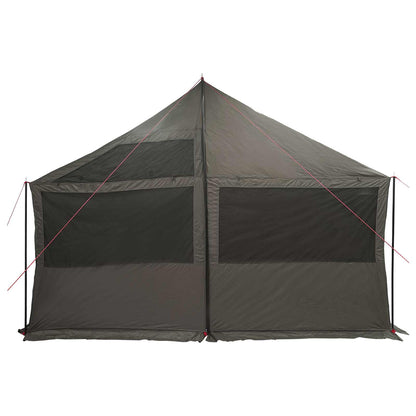 vidaXL Family Tent Brown grey 450 x 400 x 265 cm Polyester and Steel