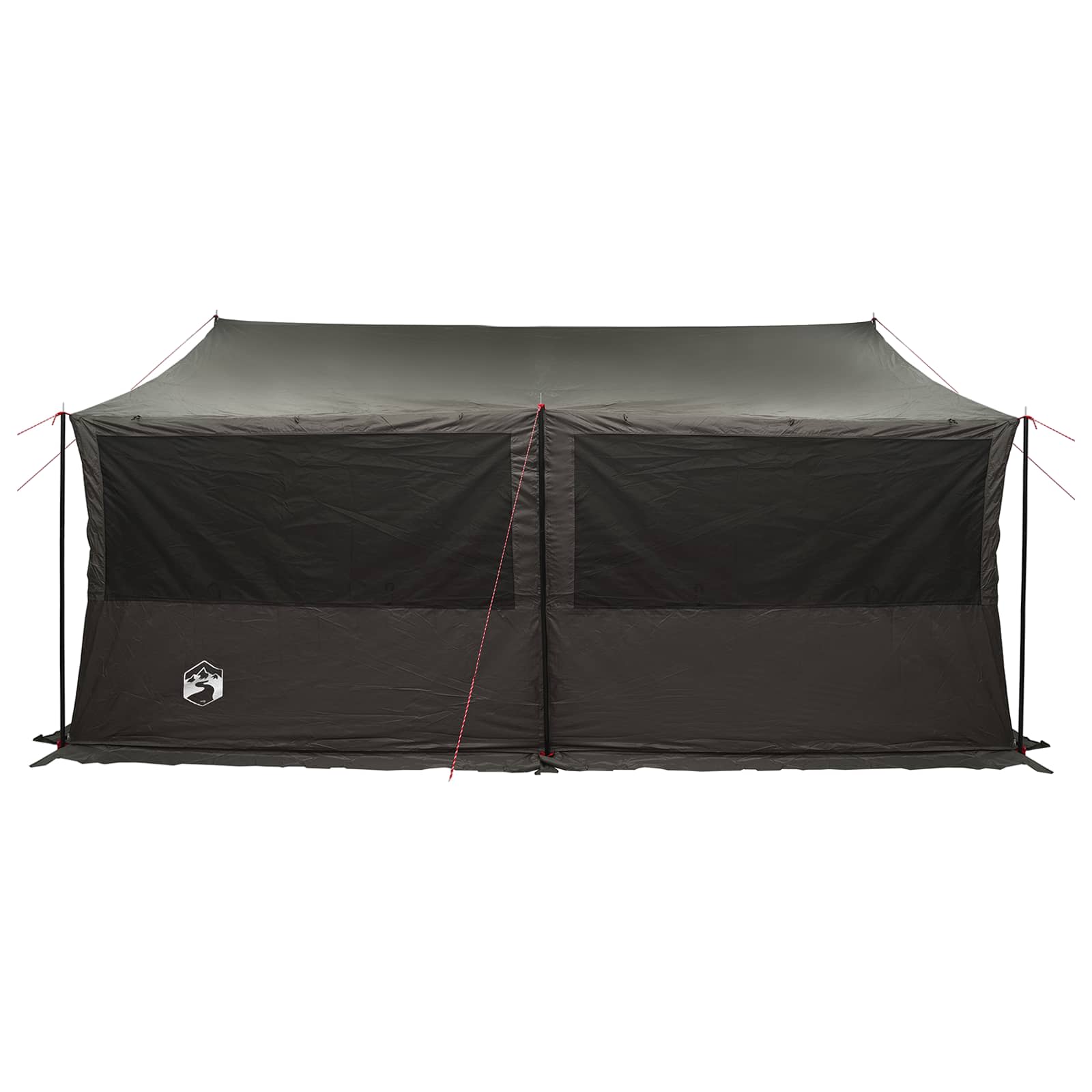 vidaXL Family Tent Brown grey 450 x 400 x 265 cm Polyester and Steel