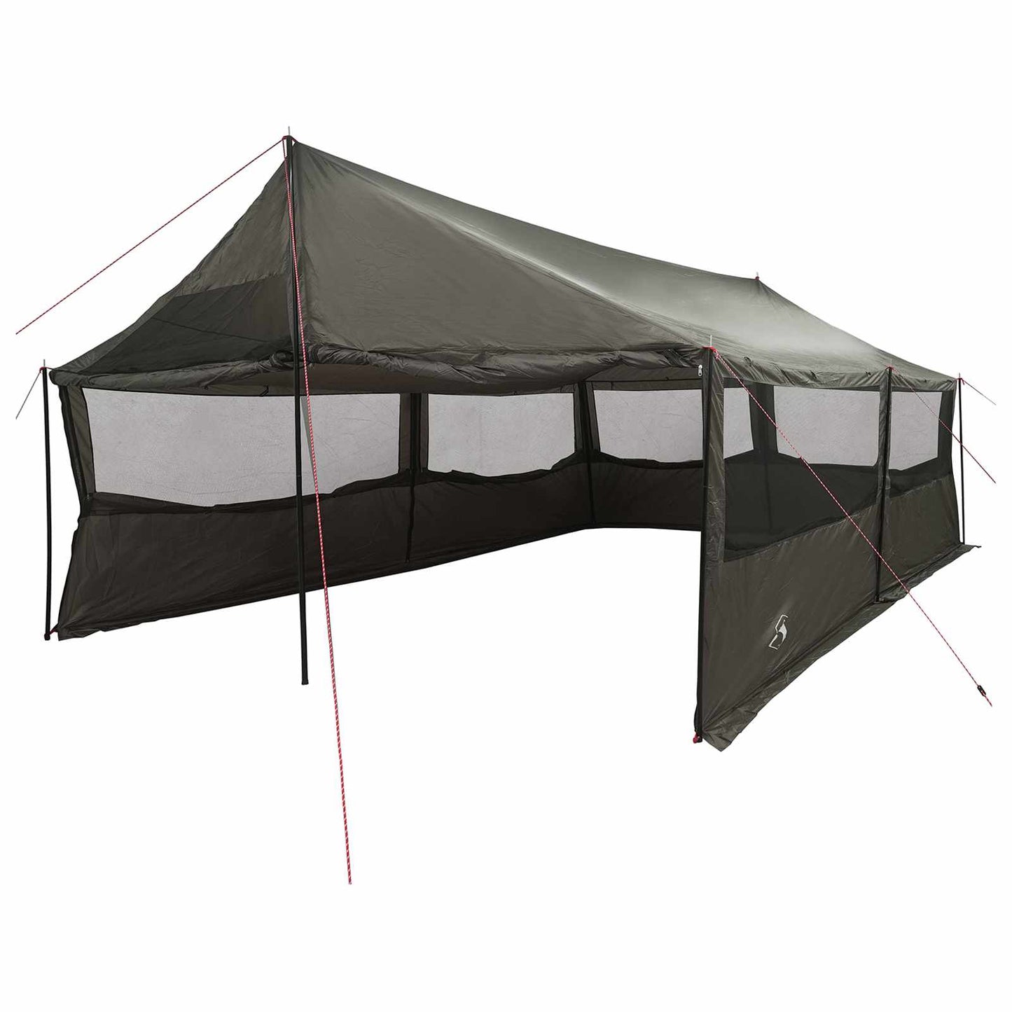 vidaXL Family Tent Brown grey 600 x 400 x 268 cm Polyester and Steel