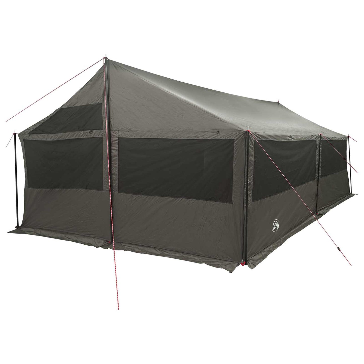 vidaXL Family Tent Brown grey 600 x 400 x 268 cm Polyester and Steel