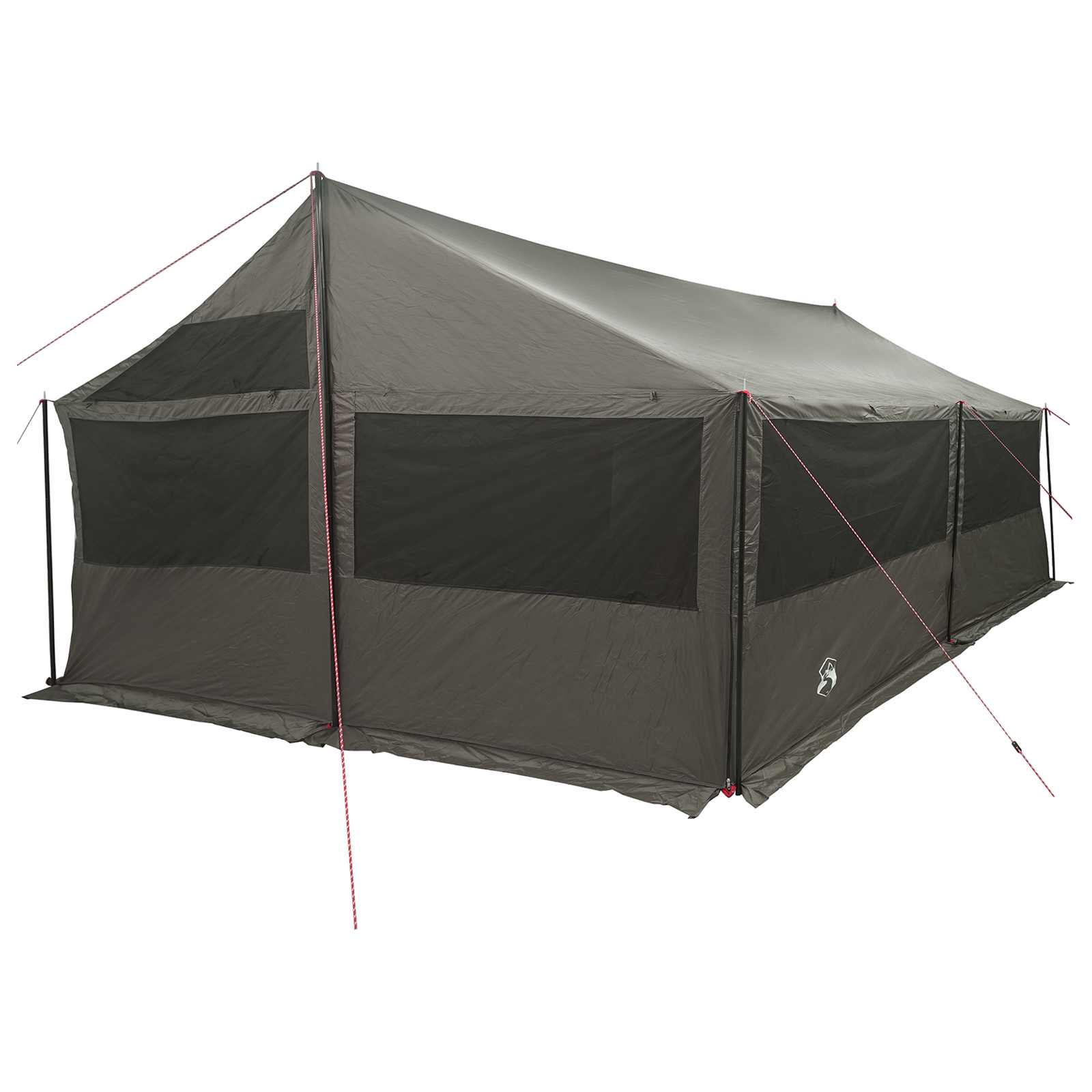 vidaXL Family Tent Brown grey 600 x 400 x 268 cm Polyester and Steel