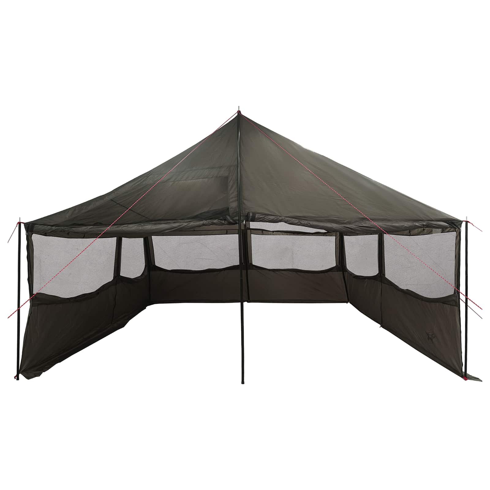 vidaXL Family Tent Brown grey 600 x 400 x 268 cm Polyester and Steel