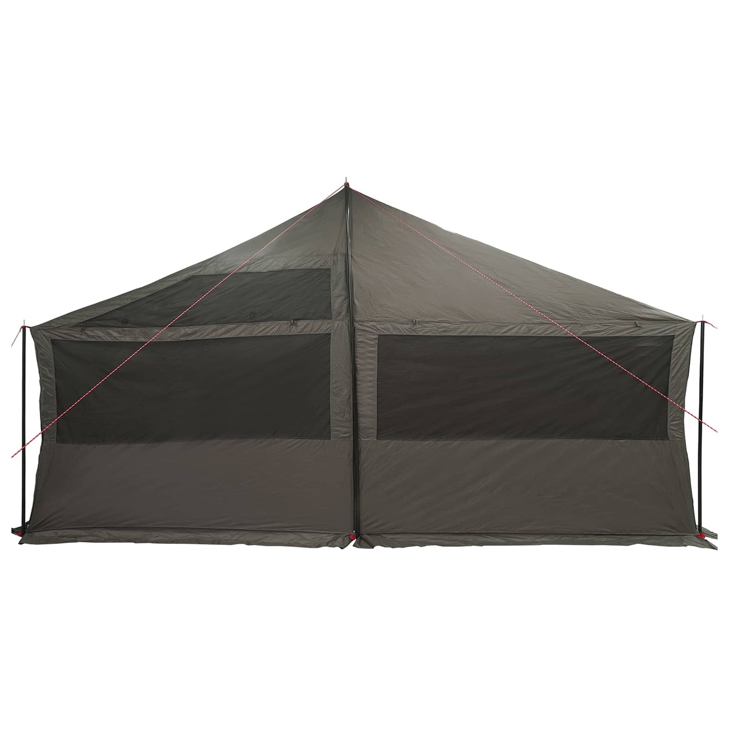 vidaXL Family Tent Brown grey 600 x 400 x 268 cm Polyester and Steel