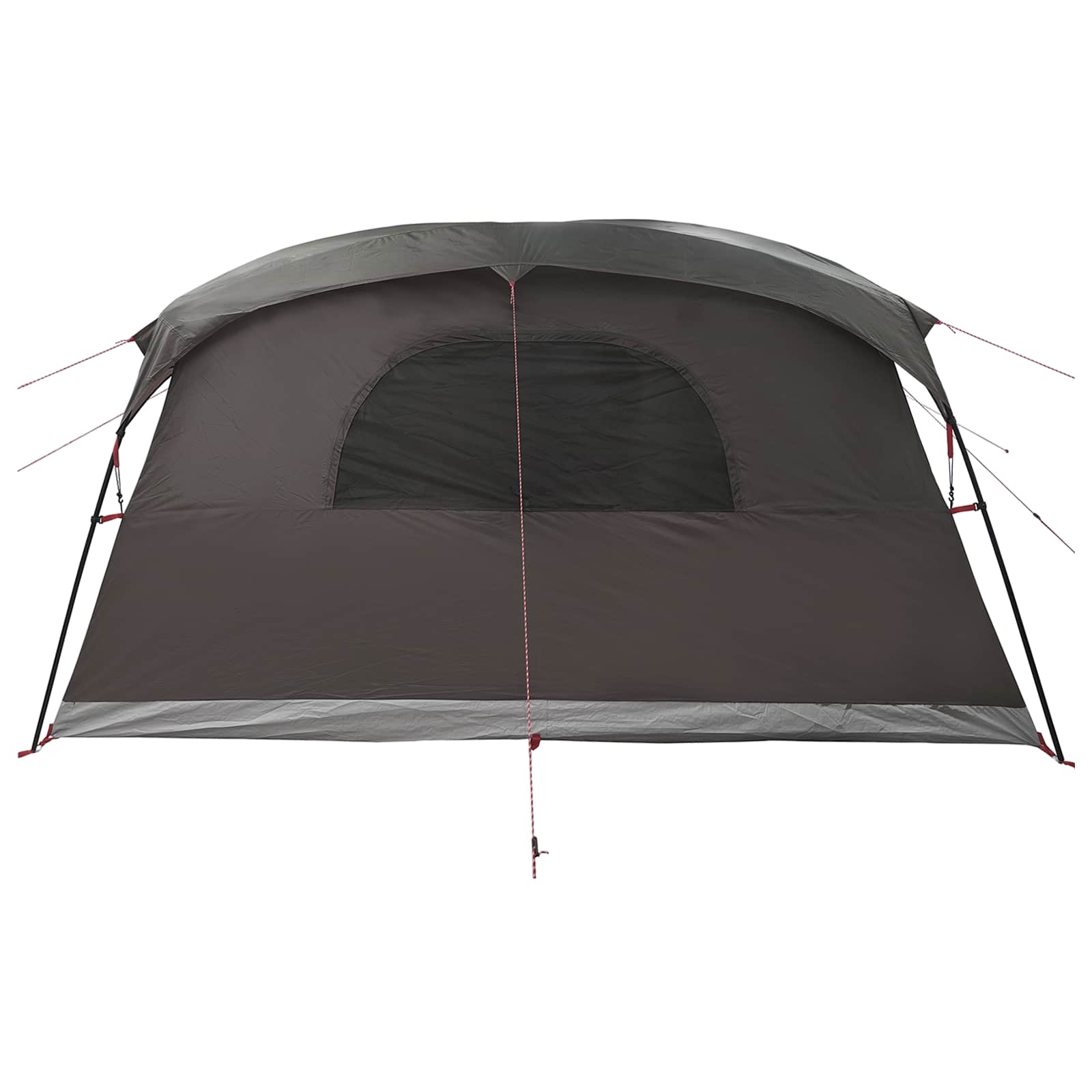 vidaXL Tunnel Tent Brown Grey 427 x 305 x 205 cm Polyester and Steel