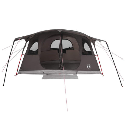 vidaXL Tunnel Tent Brown Grey 427 x 305 x 205 cm Polyester and Steel