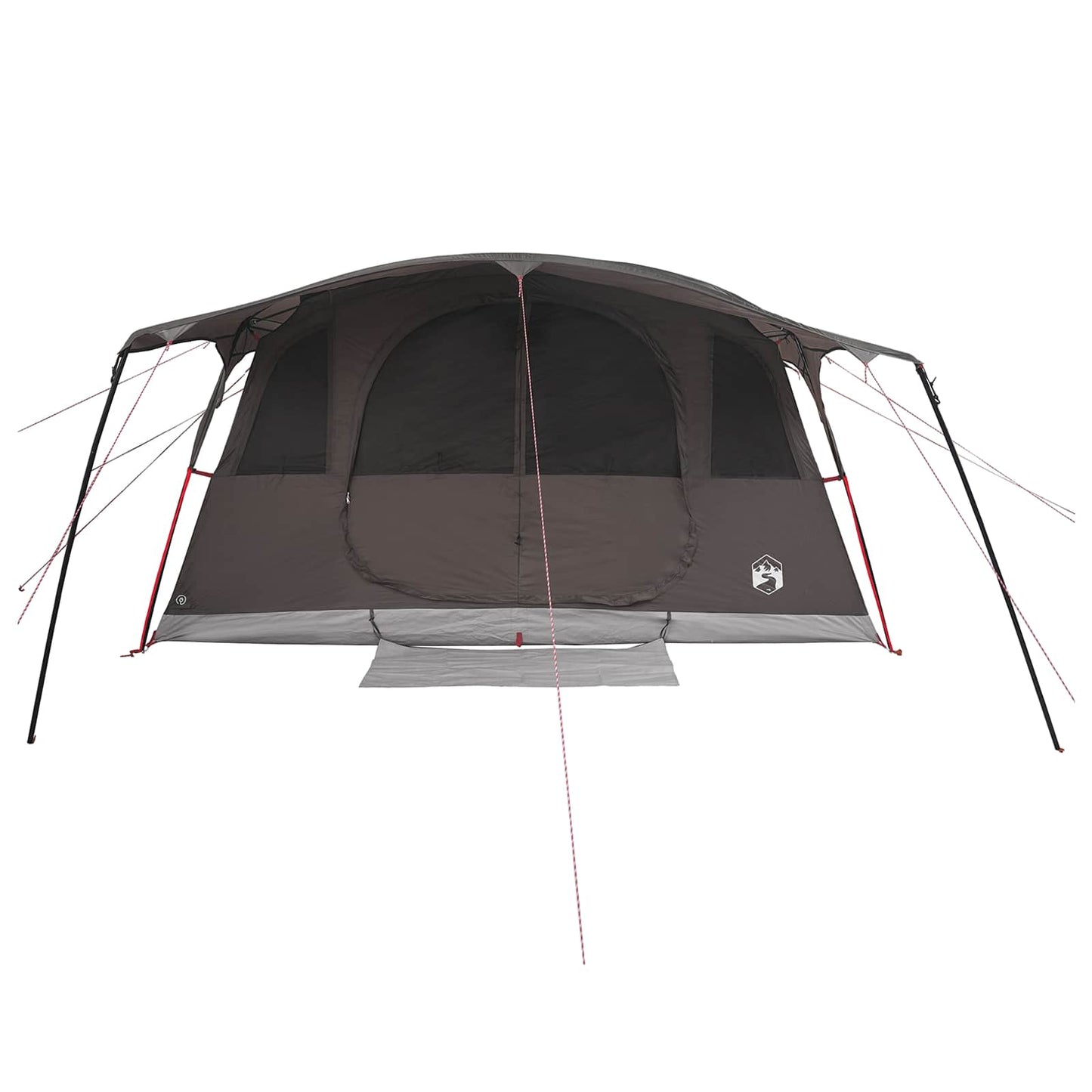 vidaXL Tunnel Tent Brown Grey 427 x 305 x 205 cm Polyester and Steel