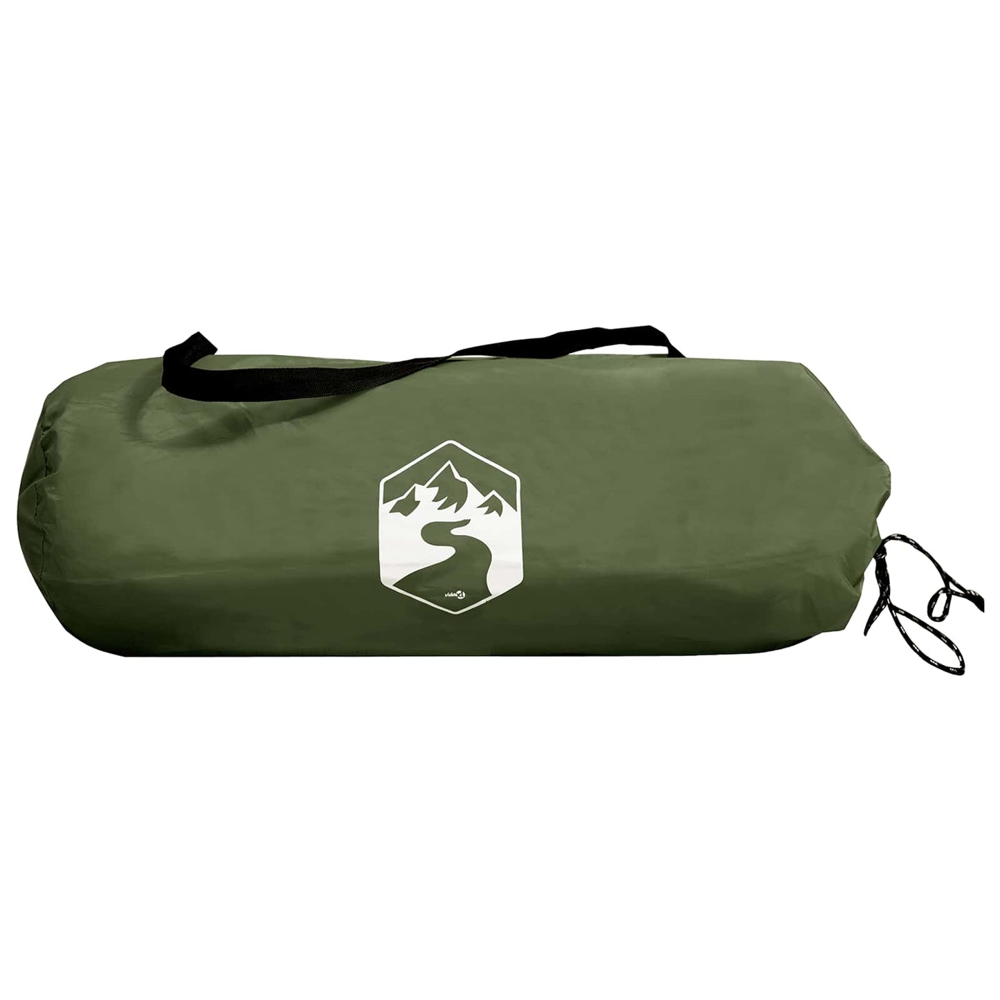 vidaXL Tunnel Tent 410 x 175 x 105 cm Olive Green Polyester and Steel