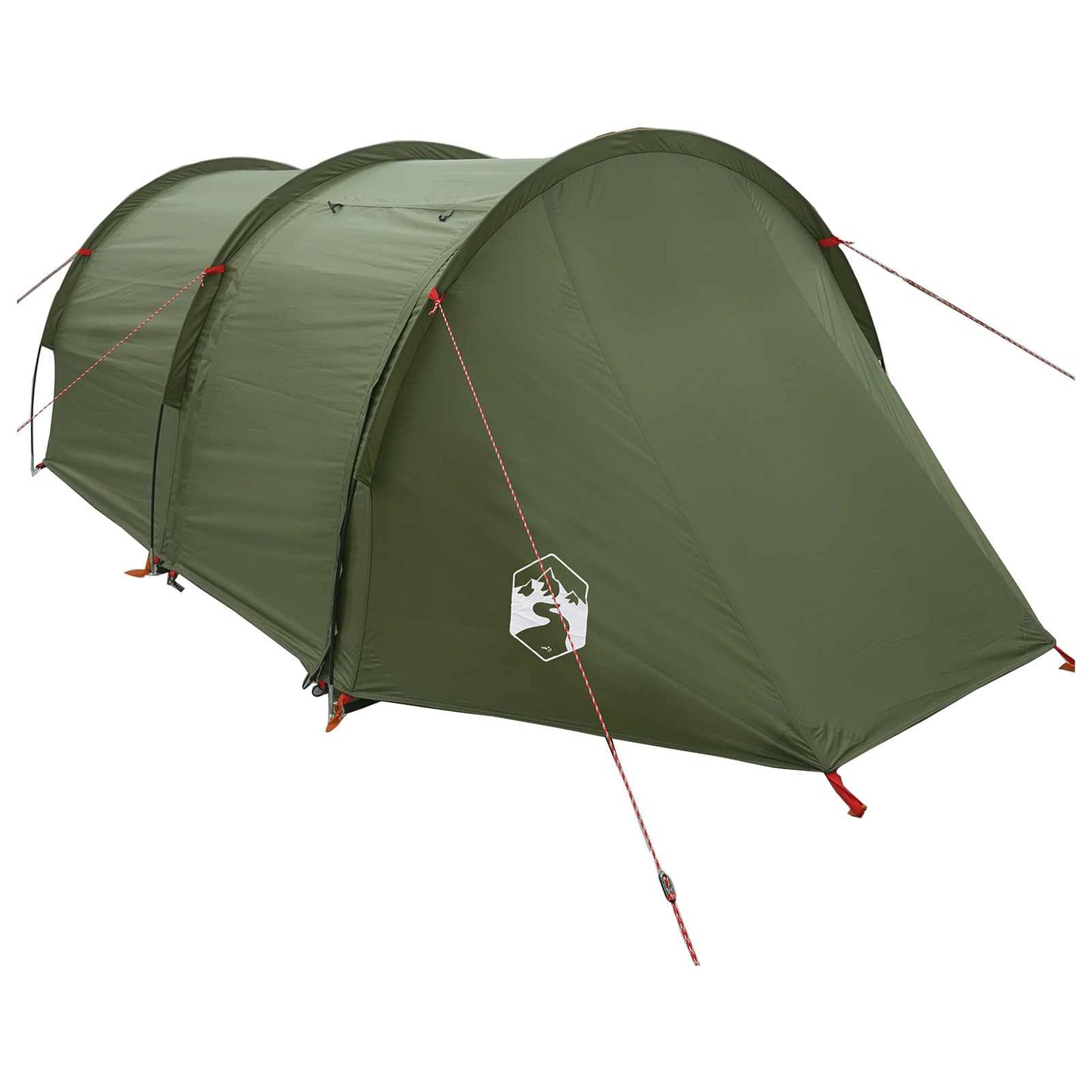 vidaXL Tunnel Tent 410 x 175 x 105 cm Olive Green Polyester and Steel