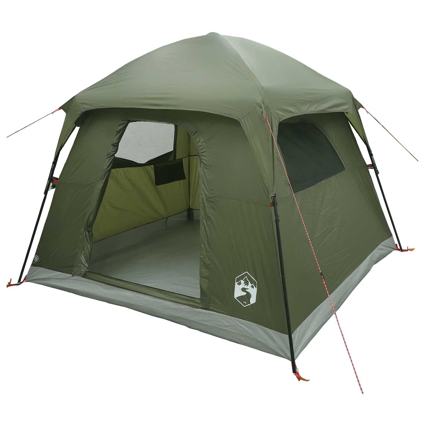 vidaXL Cabin Tent Olive Green 244 x 213 x 183 cm Polyester and Steel