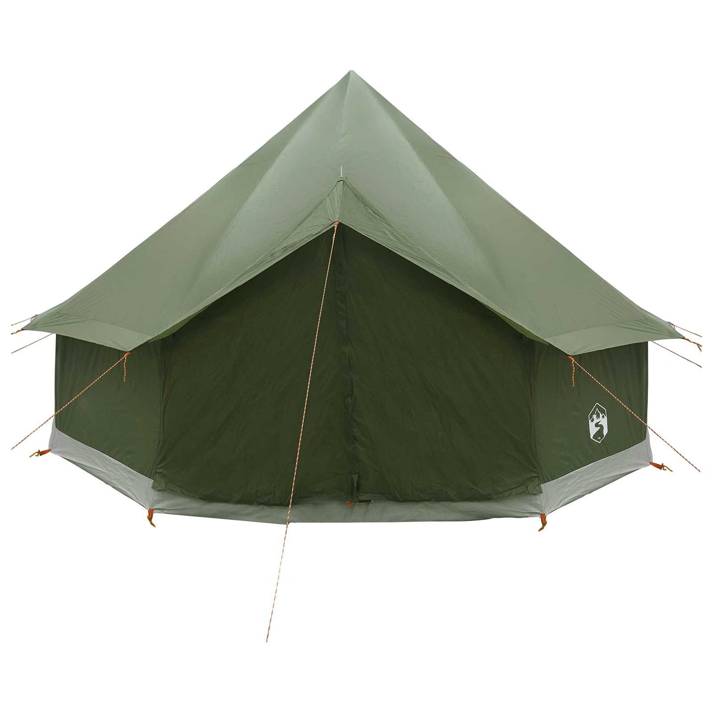 vidaXL Tipi Tent 6-Person Olive Green Polyester and Steel - 300 x 300 x 200 cm