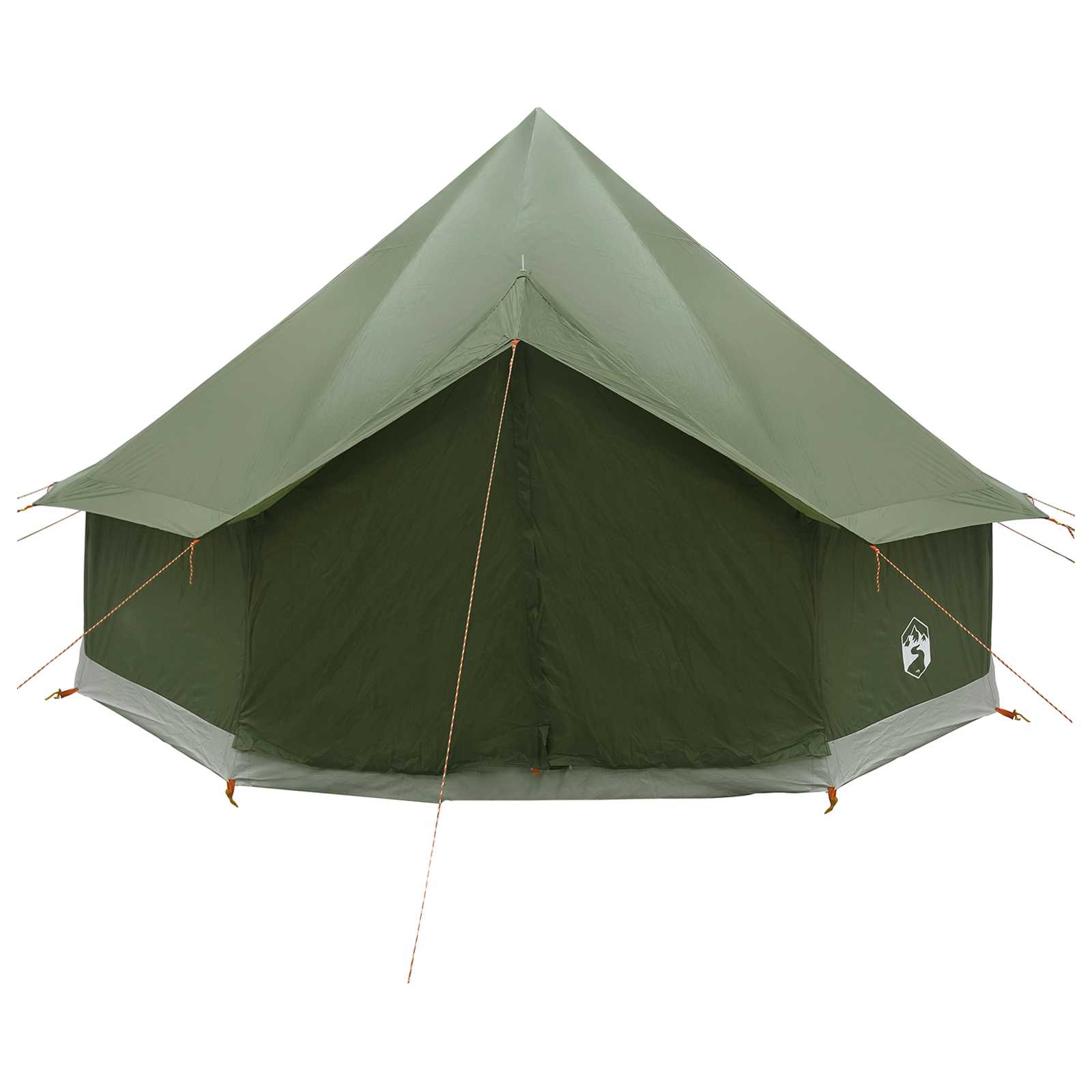vidaXL Tipi Tent 6-Person Olive Green Polyester and Steel - 300 x 300 x 200 cm