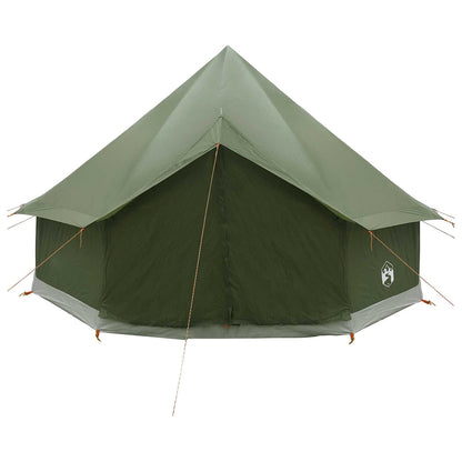 vidaXL Tipi Tent 6-Person Olive Green Polyester and Steel - 300 x 300 x 200 cm