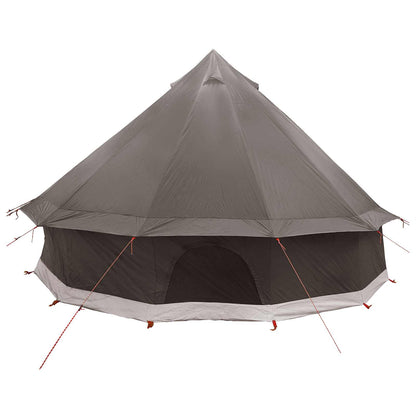 vidaXL Tipi Tent 6-Person Brown Grey Polyester and Steel - 300 x 300 x 200 cm