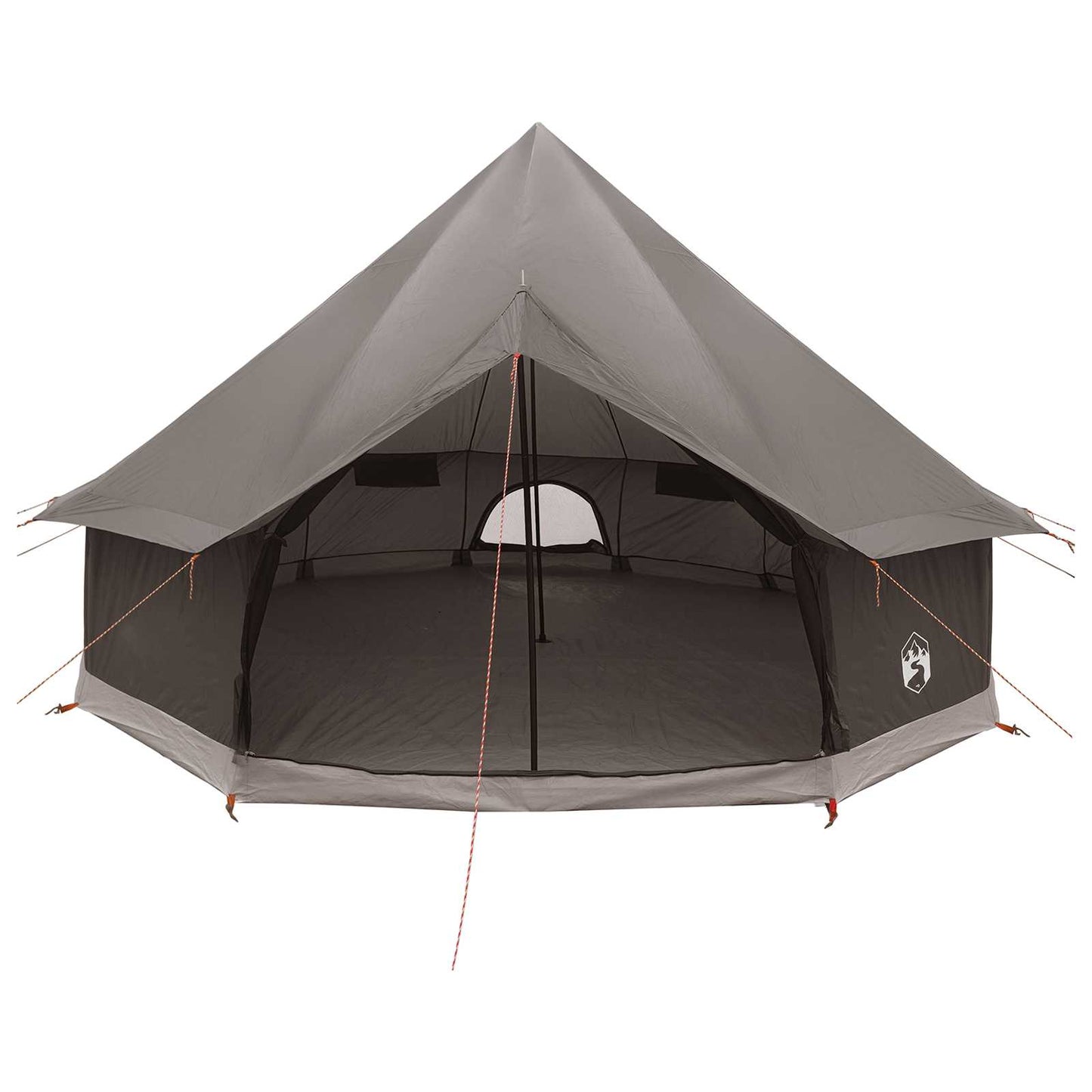 vidaXL Tipi Tent 6-Person Brown Grey Polyester and Steel - 300 x 300 x 200 cm