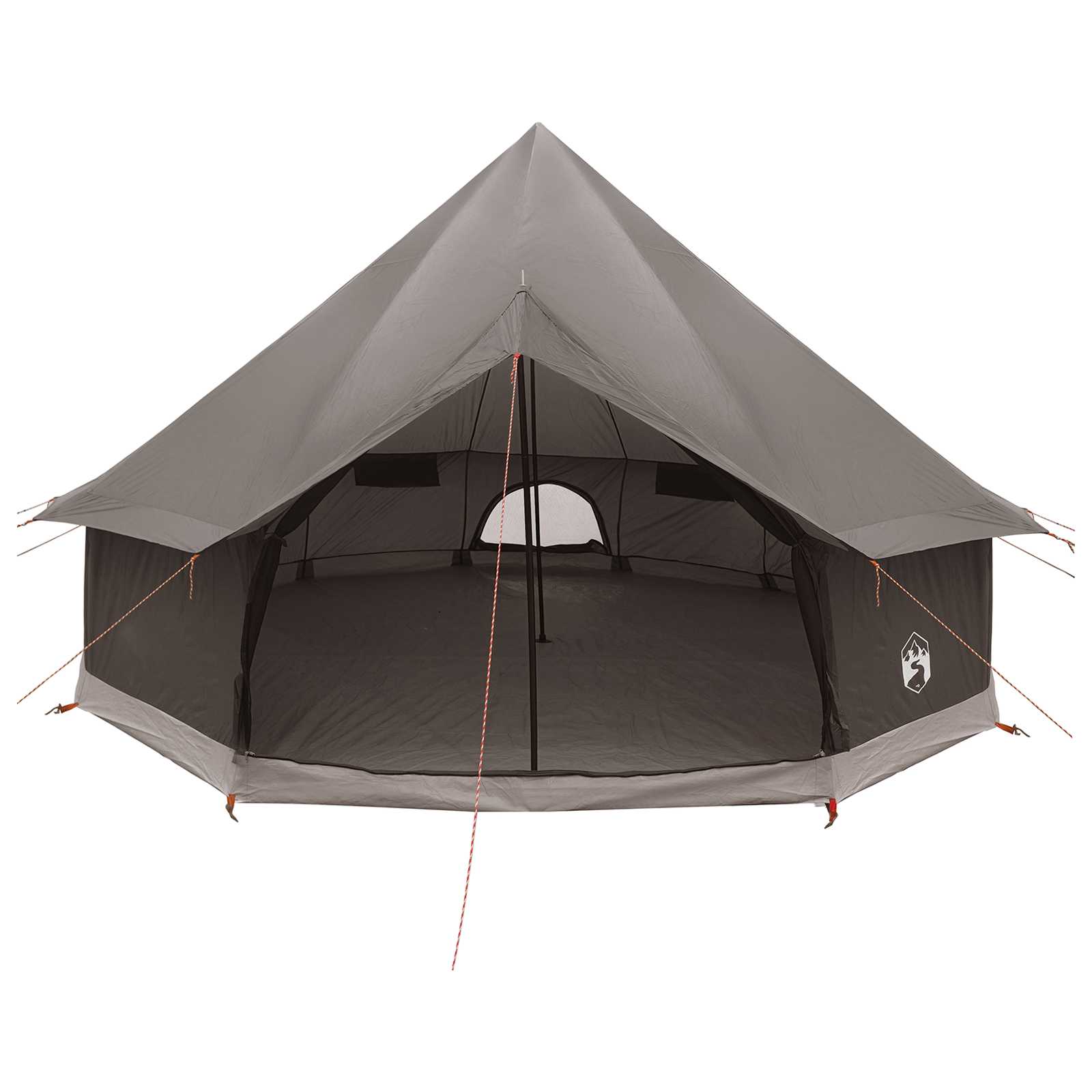 vidaXL Tipi Tent 6-Person Brown Grey Polyester and Steel - 300 x 300 x 200 cm