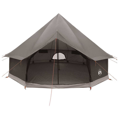 vidaXL Tipi Tent 6-Person Brown Grey Polyester and Steel - 300 x 300 x 200 cm