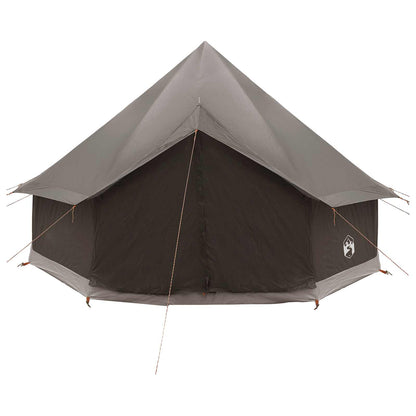 vidaXL Tipi Tent 6-Person Brown Grey Polyester and Steel - 300 x 300 x 200 cm